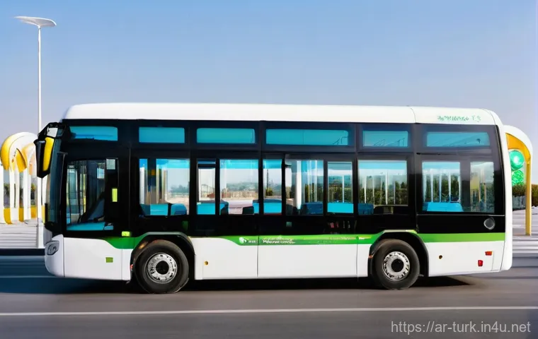 투르크메니스탄 대중교통 정보 - Image Prompt 1: Modern and Clean Ashgabat Public Transport**